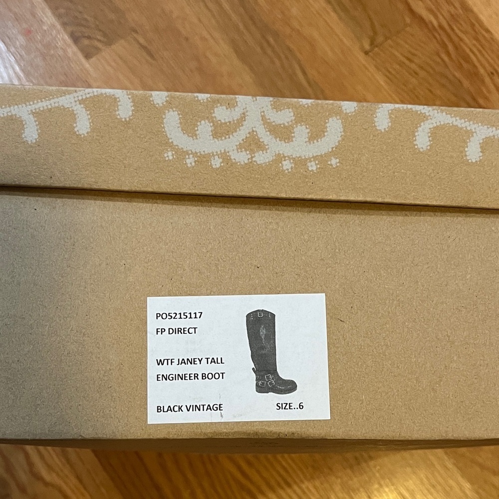 We The Free Janey Tall Engineer Boots Size 6 NIB - Picture 5 of 16